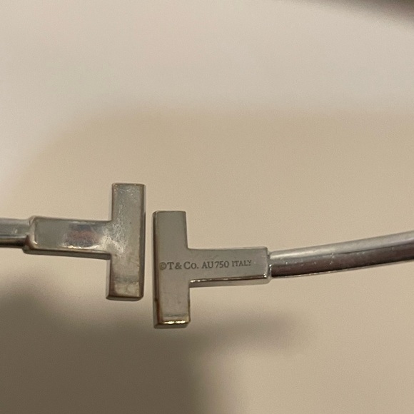 Tiffany & Co. T diamond wire bracelet 18k white gold - Picture 3 of 3